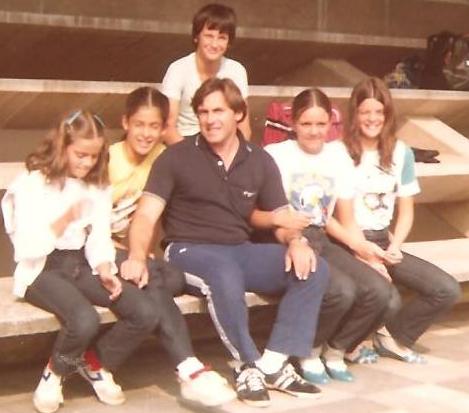 Foto tirada no último dia. Todos prontos para a viagem de volta. Chris, Claudia, Léo, Ana e Desiree.