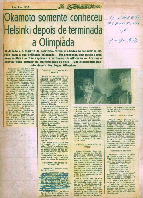 Gazeta Esportiva 09 Setembro 1952