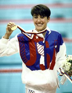 Janet Evans, ouro nas Olimpíadas de 88.