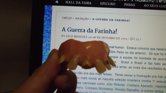 A famosa dentadura em foto cedida pelo próprio Julio!
