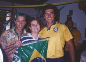 Comemorando a final da Copa de 94 no Missouri com Cesão e Clarinha