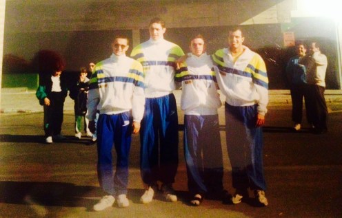 O revezamento 5o Lugar: Rogerio Romero, Gustavo Borges, Marcelo Menezes e José Carlos Ferreira de Souza Jr.  