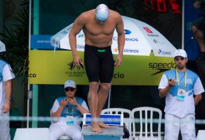 Felipe França, vencedor do 100m Peito no Trófeu José Finkel de 2014